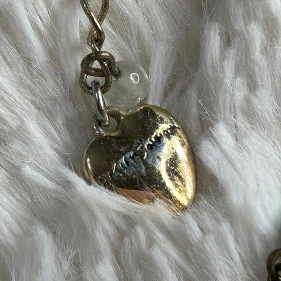 Betsey Johnson Necklace Bohemian-Style Crystal Rhinestone Peacock Feather Beaded - Picture 8 of 9